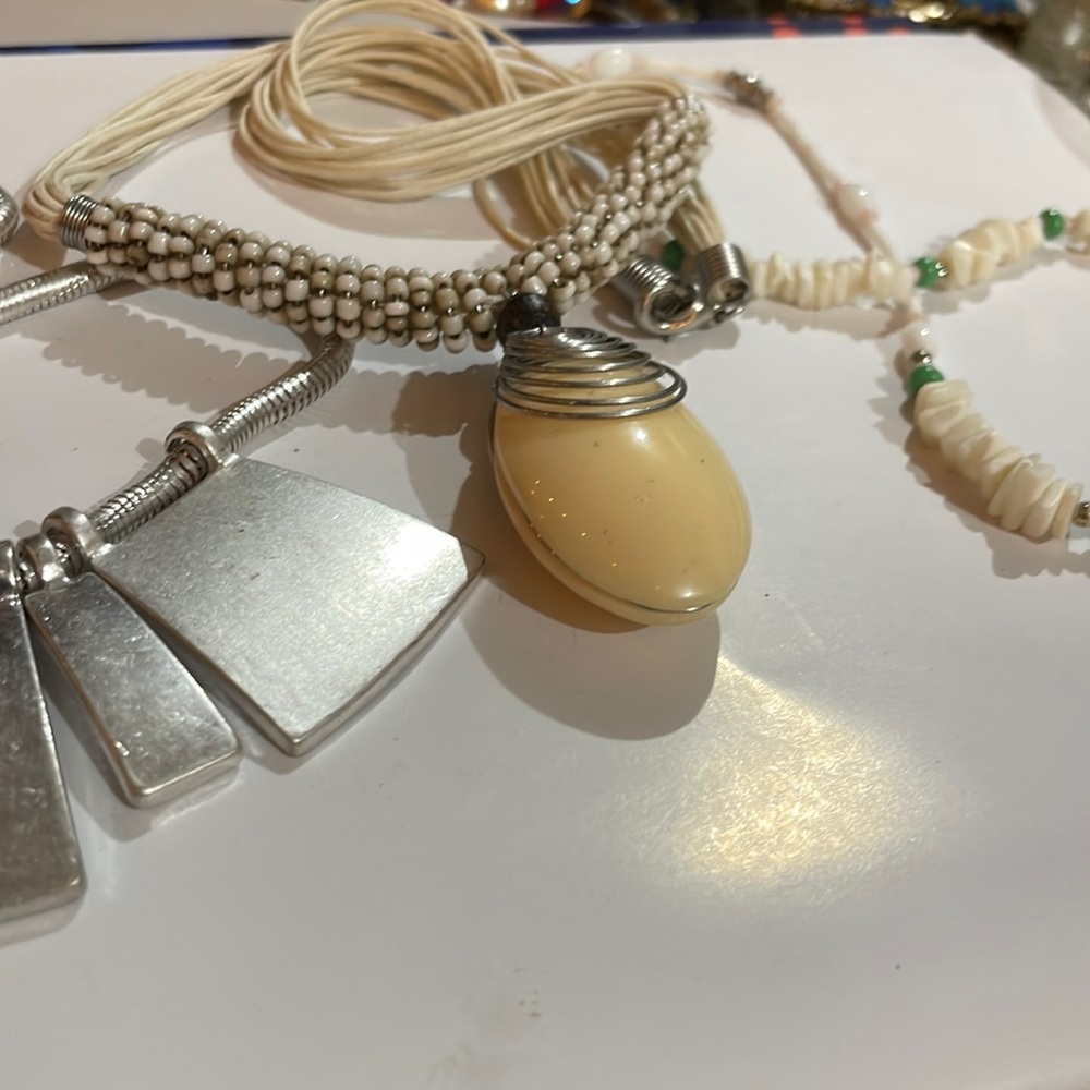 Lot of three Fashion Necklace's